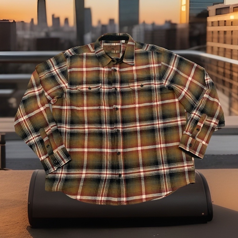 Vintage Orvis Heavy Flannel Jacket Mens XL Hand Pockets‎ Fly Fishing Shacket 90s
